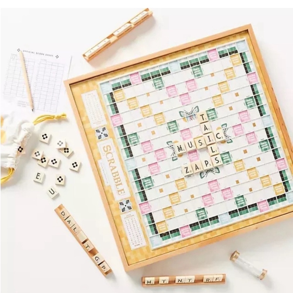 ISO Anthropologie Scrabble Board Game